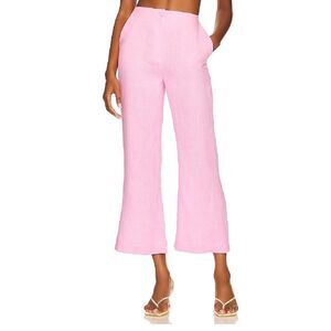 Nanushka Beata Pant Linen Pink Revolve Size Large